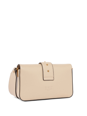 ΓΥΝΑΙΚΕΙΑ ΔΕΡΜΑΤΙΝΗ ΤΣΑΝΤΑ ΩΜΟΥ LOVE ONE MINI | Μπεζ