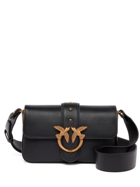 ΓΥΝΑΙΚΕΙΑ ΔΕΡΜΑΤΙΝΗ ΤΣΑΝΤΑ ΩΜΟΥ LOVE ONE MINI | Μαύρο