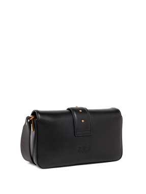 ΓΥΝΑΙΚΕΙΑ ΔΕΡΜΑΤΙΝΗ ΤΣΑΝΤΑ ΩΜΟΥ LOVE ONE MINI | Μαύρο