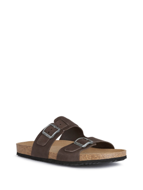 ΑΝΔΡΙΚΑ ΣΑΝΔΑΛΙΑ U SANDAL GHITA | Καφέ Σκούρο 43