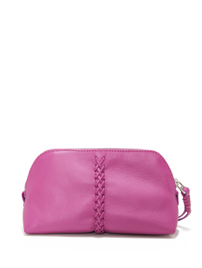 ΓΥΝΑΙΚΕΙΟ ΔΕΡΜΑΤΙΝΟ POUCH VANITY | Ροζ