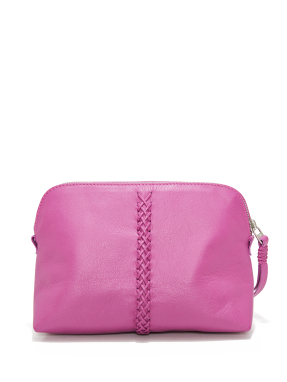 ΓΥΝΑΙΚΕΙΟ ΔΕΡΜΑΤΙΝΟ POUCH MAXI VANITY | Ροζ