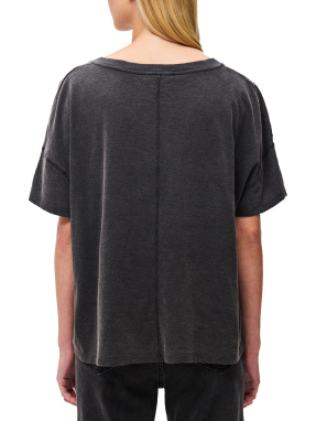 ΓΥΝΑΙΚΕΙΟ T-SHIRT | Γκρι Σκούρο L