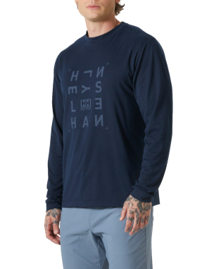 ΑΝΔΡΙΚΗ ΜΑΚΡΥΜΑΝΙΚΗ ΜΠΛΟΥΖΑ SKOG GRAPHIC | Μπλε Σκούρο XL