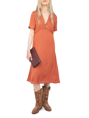 ΜΙΝΤΙ ΣΑΤΕΝ ΦΟΡΕΜΑ RHODRAL | Πορτοκαλί XS