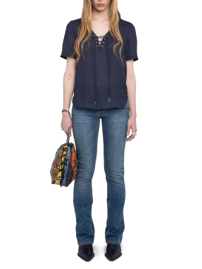 ΓΥΝΑΙΚΕΙΑ ΣΑΤΕΝ ΜΠΛΟΥΖΑ TERZO | Μπλε S