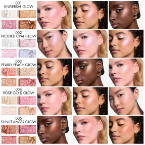DIOR BACKSTAGE GLOW MAXIMIZER PALETTE MULTI-USE HIGHLIGHTER AND BLUSH PALETTE | 10gr 001 Universal Glow