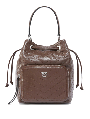 ΓΥΝΑΙΚΕΙΑ ΔΕΡΜΑΤΙΝΗ ΤΣΑΝΤΑ BUCKET CARGO | Καφέ