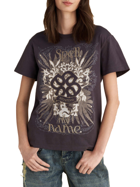 ΓΥΝΑΙΚΕΙΟ T-SHIRT | Γκρι Σκούρο M