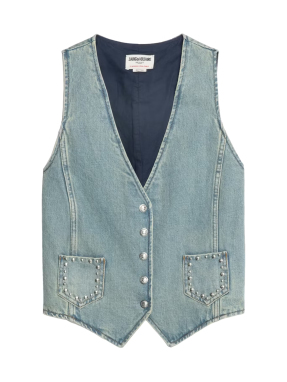 ΓΥΝΑΙΚΕΙΟ DENIM ΓΙΛΕΚΟ ECO STUDS | Μπλε S