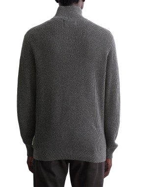 ΑΝΔΡΙΚΟ HALF-ZIP ΠΟΥΛΟΒΕΡ | Γκρι Σκούρο XXL