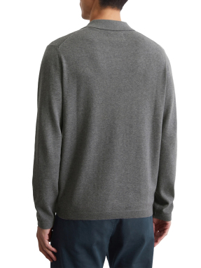 ΑΝΔΡΙΚΗ ΜΑΚΡΥΜΑΝΙΚΗ POLO ΜΠΛΟΥΖΑ | Γκρι XXL