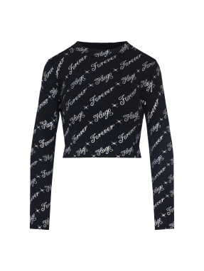 ΓΥΝΑΙΚΕΙΑ ΜΑΚΡΥΜΑΝΙΚΗ CROP ΜΠΛΟΥΖΑ | Μαύρο M