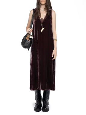ΜΑΞΙ ΒΕΛΟΥΔΙΝΟ ΦΟΡΕΜΑ RENZO | Μπορντό XS