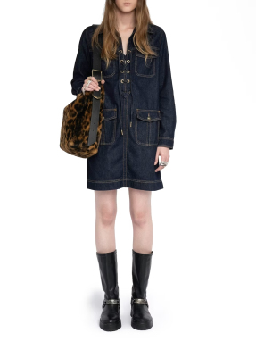 ΜΙΝΙ DENIM ΦΟΡΕΜΑ REMACHA | Μπλε Σκούρο S