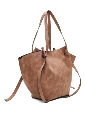 ΓΥΝΑΙΚΕΙΑ SUEDE ΤΣΑΝΤΑ ΩΜΟΥ | Καφέ