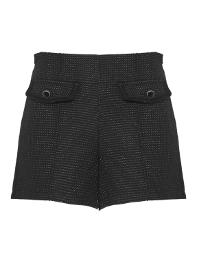 ΓΥΝΑΙΚΕΙΟ TWEED ΣΟΡΤΣ | Μαύρο S