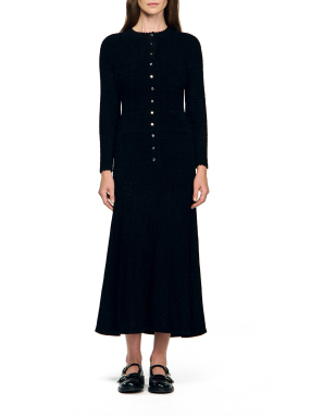 ΜΑΞΙ ΠΛΕΚΤΟ ΦΟΡΕΜΑ | Μαύρο FR 36