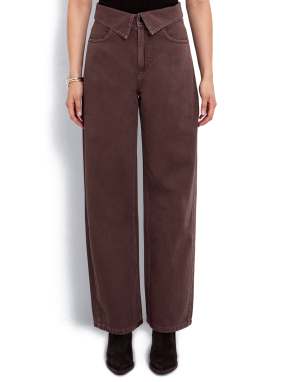 ΓΥΝΑΙΚΕΙΟ DENIM ΠΑΝΤΕΛΟΝΙ | Καφέ XS