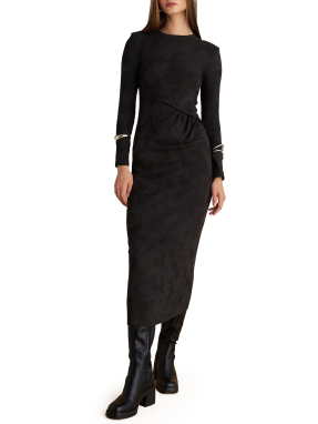 ΜΙΝΤΙ ΜΑΚΡΥΜΑΝΙΚΟ ΦΟΡΕΜΑ | Γκρι Σκούρο S