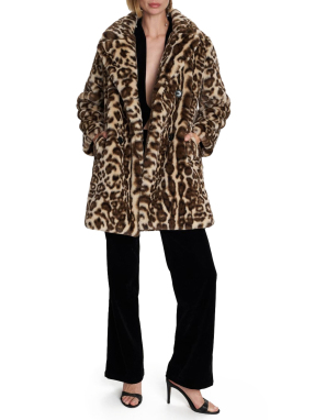 ΓΥΝΑΙΚΕΙΟ ΠΑΛΤΟ | Animal Print  S