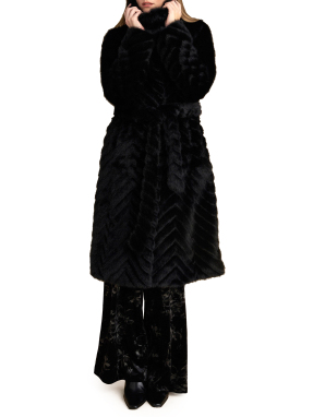 ΓΥΝΑΙΚΕΙΟ ΓΟΥΝΙΝΟ ΠΑΛΤΟ | Μαύρο M