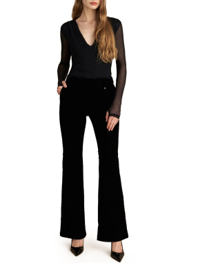 ΓΥΝΑΙΚΕΙΟ VELVET ΠΑΝΤΕΛΟΝΙ | Μαύρο XL