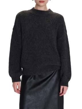 ΓΥΝΑΙΚΕΙΟ ΠΟΥΛΟΒΕΡ | Γκρι Σκούρο M