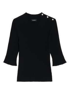 ΓΥΝΑΙΚΕΙΟ ΜΑΛΛΙΝΟ ΠΟΥΛΟΒΕΡ FOBEE | Μαύρο L