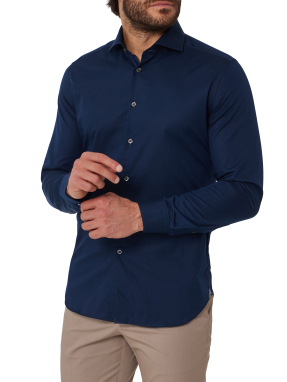 ΑΝΔΡΙΚΟ ΠΟΥΚΑΜΙΣΟ | Μπλε Σκούρο EU 40