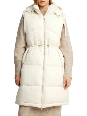 ΓΥΝΑΙΚΕΙ ΜΑΚΡΥ ΑΜΑΝΙΚΟ ΜΠΟΥΦΑΝ | Εκρού XS