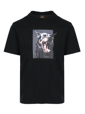 ΑΝΔΡΙΚΟ T-SHIRT | Μαύρο-Γκρι L