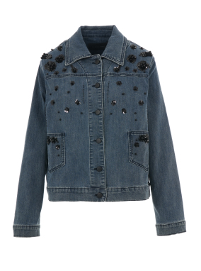 ΓΥNAIKEIO DENIM JACKET | Μπλε Σκούρο IT 48