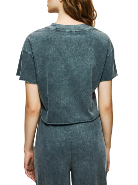 ΓΥΝΑΙΚΕΙΟ T-SHIRT | Γκρι Σκούρο L