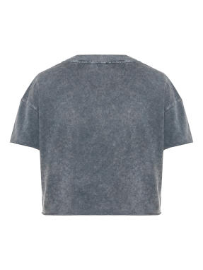 ΓΥΝΑΙΚΕΙΟ T-SHIRT | Γκρι Σκούρο L