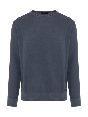 ΑΝΔΡΙΚΗ ΠΛΕΚΤΗ ΜΑΚΡΥΜΑΝΙΚΗ ΜΠΛΟΥΖΑ | Μπλε Σκούρο XXL