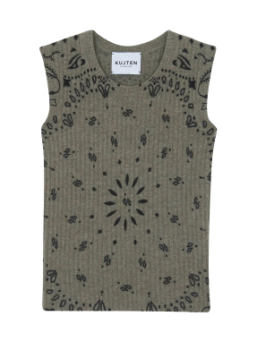 ΓΥΝΑΙΚΕΙΟ ΑΜΑΝΙΚΟ ΤΟΠ RIBBI | Χακί M/L