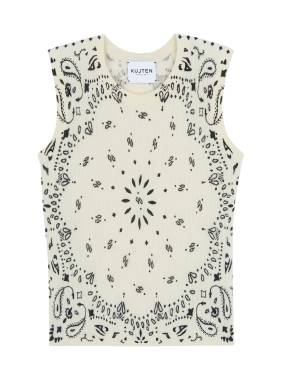 ΓΥΝΑΙΚΕΙΟ ΑΜΑΝΙΚΟ ΤΟΠ RIBBI | Λευκό M/L