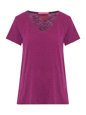 ΓΥΝΑΙΚΕΙΟ T-SHIRT | Μωβ Σκούρο S