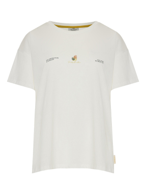 ΓΥΝΑΙΚΕΙΟ T-SHIRT | Εκρού XS