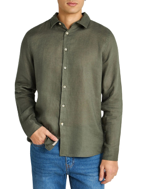 ΑΝΔΡΙΚΟ ΛΙΝΟ ΠΟΥΚΑΜΙΣΟ | Χακί L