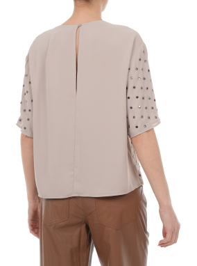 ΓΥΝΑΙΚΕΙΑ ΚΟΝΤΟΜΑΝΙΚΗ ΜΠΛΟΥΖΑ | Εκρού IT 48