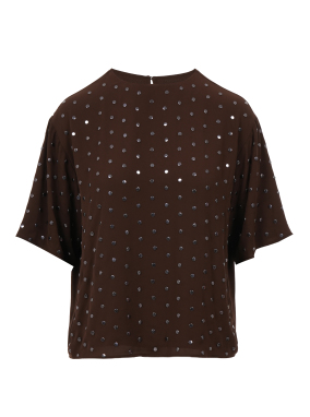 ΓΥΝΑΙΚΕΙΑ ΚΟΝΤΟΜΑΝΙΚΗ ΜΠΛΟΥΖΑ | Καφέ Σκούρο IT 48