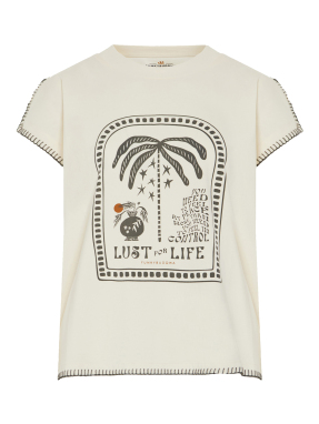 ΓΥΝΑΙΚΕΙΟ T-SHIRT | Εκρού XS