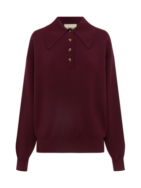 ΓΥΝΑΙΚΕΙΟ POLO ΠΟΥΛΟΒΕΡ CLAUDIA PLUM KNIT | Μπορντό  S