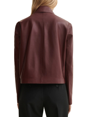 ΓΥΑΙΚΕΙΟ ΔΕΡΜΑΤΙΝΟ JACKET EMY | Μπορντό MAHOGANY EU 38