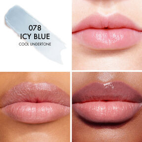 DIOR ADDICT LIP GLOW 48-HOUR HYDRATING LIP BALM - PH - ACTIVATED COLOR | 078 Icy Blue cool undertone