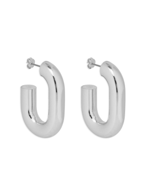 ΓΥΝΑΙΚΕΙΑ ΣΚΟΥΛΑΡΙΚΙΑ XL LINK HOOPS | Ασημί