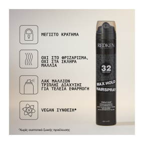 MAX HOLD SPRAY ΛΑΚ ΜΑΛΛΙΩΝ ΓΙΑ ΑΠΟΛΥΤΟ ΕΛΕΓΧΟ ΔΙΑΡΚΕΙΑΣ | 300ml