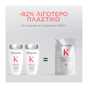PREMIÈRE REFILL ΣΑΜΠΟΥΑΝ BAIN DÉCALCIFIANT RÉPARATEUR ΓΙΑ ΤΑΛΑΙΠΩΡΗΜΕΝΑ ΜΑΛΛΙΑ | 500ml